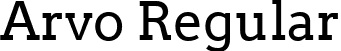 Arvo Regular font - Arvo-Regular.ttf