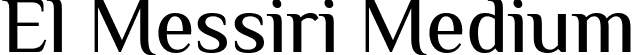 El Messiri Medium font - ElMessiri-Medium.ttf