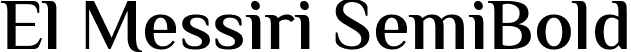 El Messiri SemiBold font - ElMessiri-SemiBold.ttf