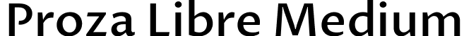 Proza Libre Medium font - ProzaLibre-Medium.ttf