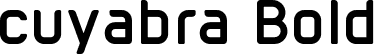 cuyabra Bold font - cuyabra-bold.otf