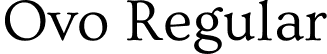 Ovo Regular font - Ovo-Regular.ttf