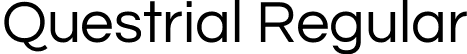 Questrial Regular font - Questrial-Regular.ttf