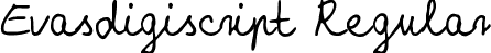 Evasdigiscript Regular font - evasdigiscript.ttf