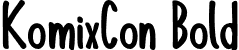 KomixCon Bold font - KomixCon-Bold.otf