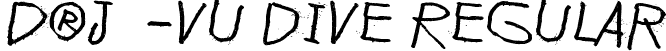 D®j-vu dive Regular font - Déjà-vu dive.ttf