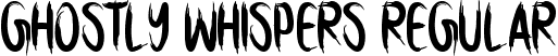 Ghostly Whispers Regular font - Ghostly Whispers.ttf