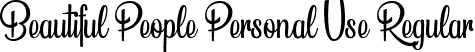 Beautiful People Personal Use Regular font - Beautiful People Personal Use.ttf