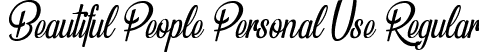 Beautiful People Personal Use Regular font - Beautiful People two Personal Use.ttf