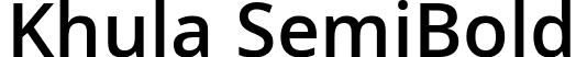 Khula SemiBold font - Khula-SemiBold.ttf