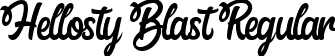 Hellosty Blast Regular font - HellostyBlast-1G8Y2.ttf