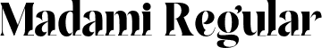 Madami Regular font - Madami.otf