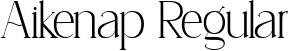 Aikenap Regular font - aikenap.ttf