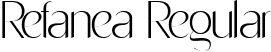 Refanea Regular font - refanea.ttf