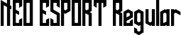 NEO ESPORT Regular font - NEOESPORT.otf