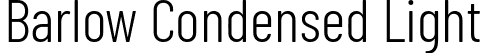 Barlow Condensed Light font - BarlowCondensed-Light.ttf