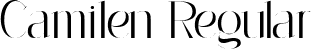 Camilen Regular font - camilen.ttf