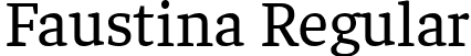 Faustina Regular font - Faustina-Regular.ttf