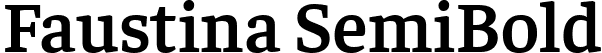 Faustina SemiBold font - Faustina-SemiBold.ttf