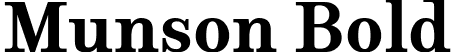 Munson Bold font - Munson_Bold.otf