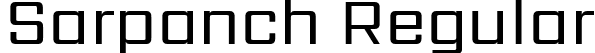 Sarpanch Regular font - Sarpanch-Regular.ttf