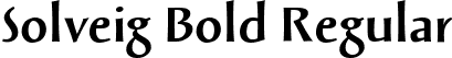 Solveig Bold Regular font - SolveigBold.ttf