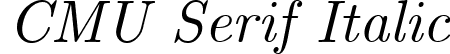 CMU Serif Italic font - cmunti.ttf