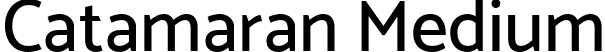 Catamaran Medium font - Catamaran-Medium.ttf