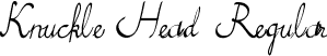 Knuckle Head Regular font - KnuckleHead.ttf