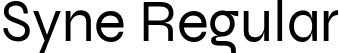 Syne Regular font - Syne-Regular.otf