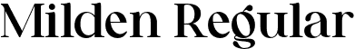 Milden Regular font - mildenregular-bwlyb.otf