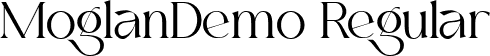 MoglanDemo Regular font - Moglan_DEMO.ttf