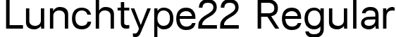 Lunchtype22 Regular font - Lunchtype22-Regular.ttf