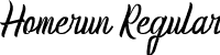 Homerun Regular font - Homerun Demo.ttf