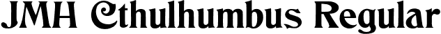 JMH Cthulhumbus Regular font - JMH Cthulhumbus.otf