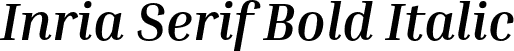 Inria Serif Bold Italic font - InriaSerif-BoldItalic.otf