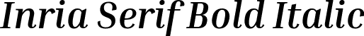 Inria Serif Bold Italic font - InriaSerif-BoldItalic.ttf