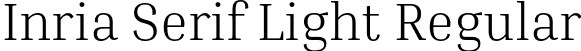 Inria Serif Light Regular font - InriaSerif-Light.otf