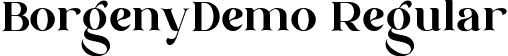 BorgenyDemo Regular font - borgeny-demo.ttf