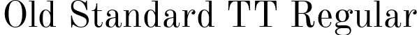 Old Standard TT Regular font - OldStandard-Regular.ttf