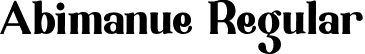 Abimanue Regular font - Abimanue.ttf