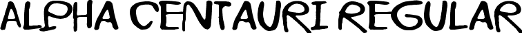 Alpha Centauri Regular font - Alpha Centauri.otf