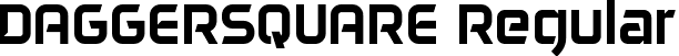 DAGGERSQUARE Regular font - DAGGERSQUARE.otf