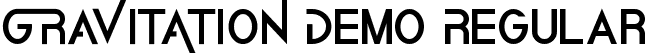 Gravitation Demo Regular font - GravitationDemoRegular.ttf