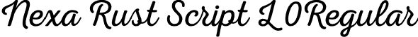 Nexa Rust Script L 0Regular font - NexaRustScriptL-0.otf