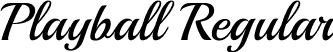 Playball Regular font - Playball-Regular.ttf