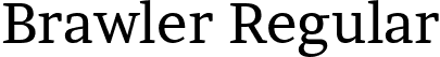 Brawler Regular font - Brawler-Regular.ttf