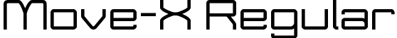 Move-X Regular font - Move-X demo.otf