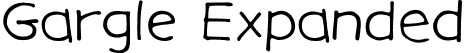 Gargle Expanded font - gargle ex rg.otf