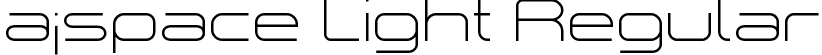 a¡space Light Regular font - aspace_light_demo.otf